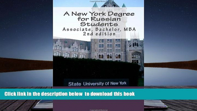 READ book  A New York Degree for Russian Students: Associate, Bachelor, MBA (Russian Edition)