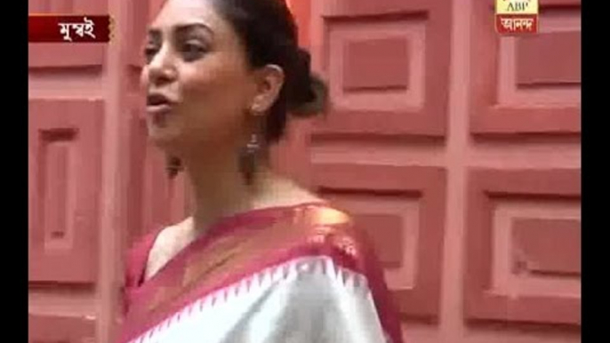 Bollywood actress Sushmita Sen basks in Durga Puja celebration