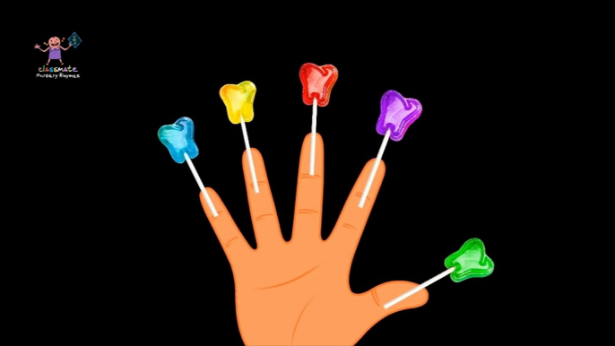 Finger Family Lollipop Nursery Rhymes|Candy Teeth Lollipop Daddy Finger Family Songs