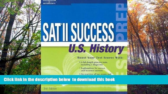 PDF [FREE] DOWNLOAD  SAT II Success U.S. History, 3rd ed (Peterson s SAT II Success U.S. History)