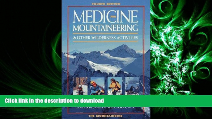 Audiobook Medicine for Mountaineering   Other Wilderness Activities Full Download