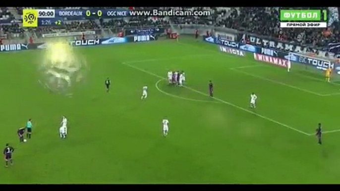 Mario Balotelli Horror Foul Red Card HD - Bordeaux vs Nice