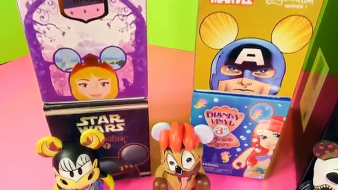 Disney Vinylmations Super Unboxing Videos Sleeping Beauty Mickey Mouse Marvel Star Wars DCTC