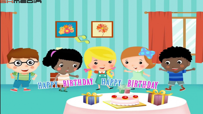 Happy Birthday lyrics music with lead vocal | Friend Style | Nursery Rhymes | Ultra HD 4K Video