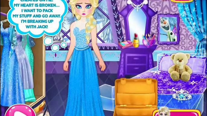 Disney Frozen Queen Elsa Breaks up with Jack Frost and Mermaid Ariel Leaves Eric Video Games