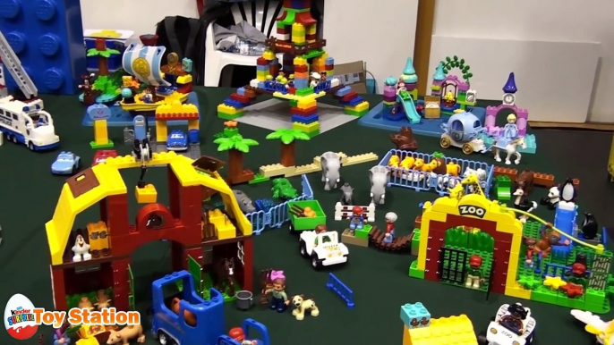 Lego Duplo Farm Animals and Zoo Animals: Cow Sheep Monkey Penguin Bear Horse Tiger Lion