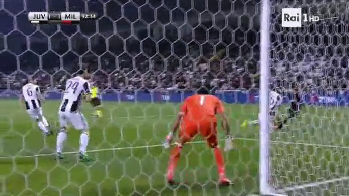 Carlos Bacca Incredible Goal Line MISS - Juventus vs AC Milan 23.12.2016 HD