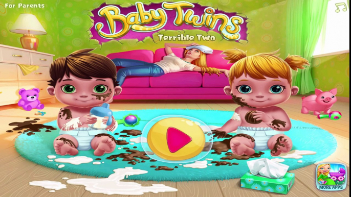 Play Fun Kids Games Baby Twins Care Terrible Two Bath Time, Doctor Playtime For Baby & Toddlers