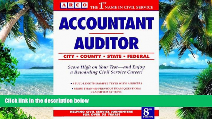 Read Online Accountant Auditor, 8th Editor Arco For Kindle