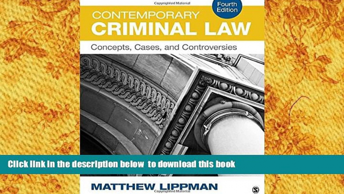 Free [PDF] Download  Contemporary Criminal Law: Concepts, Cases, and Controversies Matthew