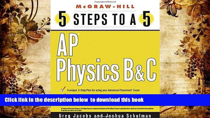 FREE [DOWNLOAD]  5 Steps to a 5: AP Physics B and C Greg Jacobs  DOWNLOAD ONLINE