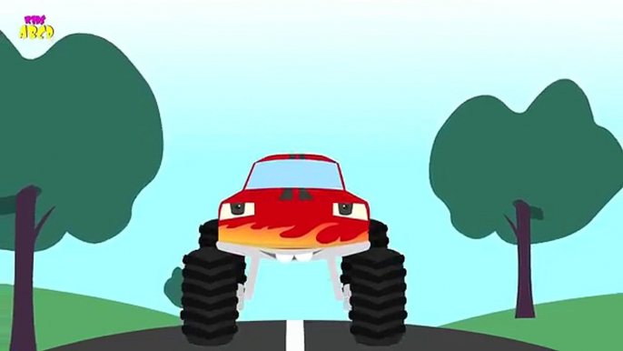 Monster Truck Alphabets | Monster Truck Videos For Children | Monster Trucks Stunts