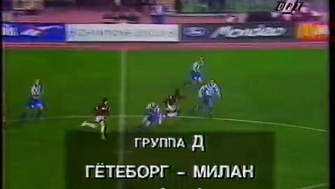 16.10.1996 - 1996-1997 UEFA Champions League Group D Matchday 3 IFK Göteborg 2-1 AC Milan