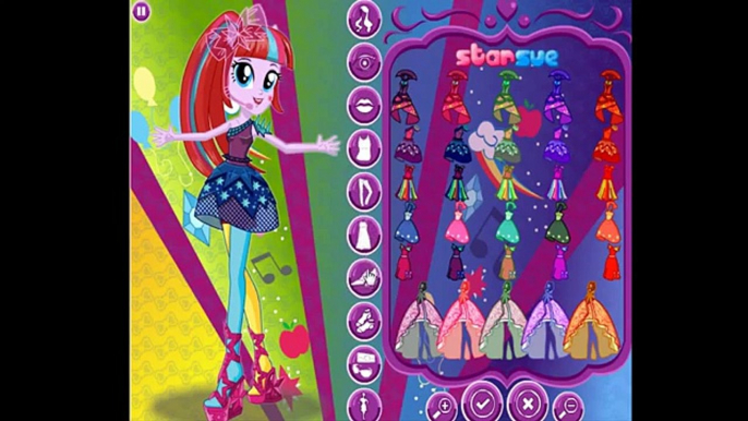 ♥♥ My Little Pony Equestria Girls Rainbow Rocks Twilight Sparkle Rainbooms Style Dress Up Game♥♥