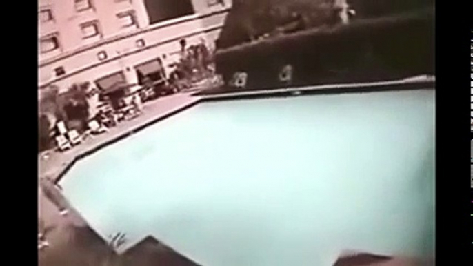 Earthquake footage live- Pool Shaking & Water Bursting Out.