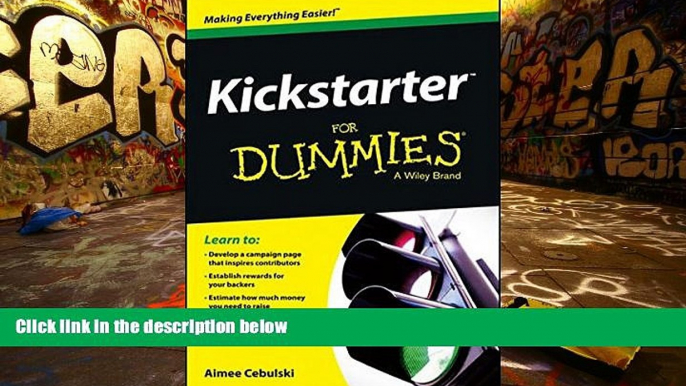 Read  Kickstarter For Dummies  Ebook READ Ebook