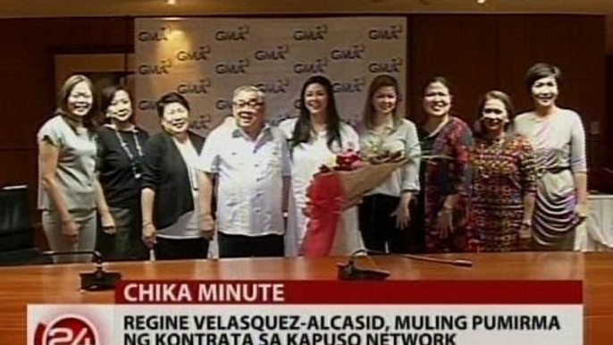 24Oras: Regine Velasquez-Alcasid, muling pumirma ng kontrata sa Kapuso Network