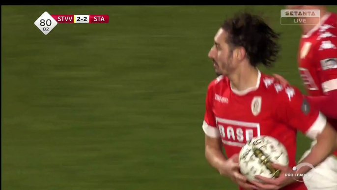 2-2  Ishak Belfodil Penalty Goal  Belgium  Jupiler Pro League - 27.12.2016 Sint-Truiden 2-2 Standard Liège