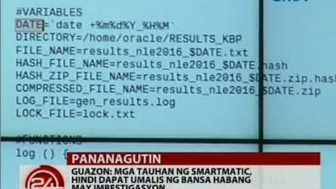 Comm. Guazon: Mga tauhan ng Smartmatic, hindi dapat umalis ng bansa habang may imbestigasyon