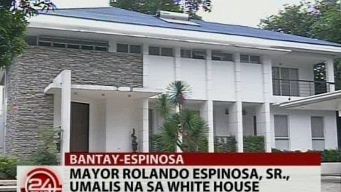 24 Oras: Mayor Rolando Espinosa Sr., umalis na sa white house