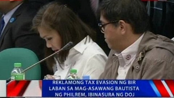 Reklamong tax evasion ng BIR laban sa mag-asawang Bautista ng Philrem, ibinasura ng DOJ