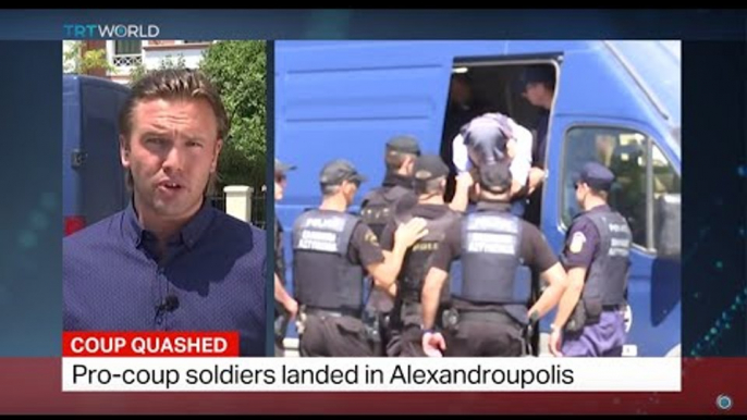 Pro-coup soldiers seek asylum in Greece, Ediz Tiyansan reports from Alexandroupolis