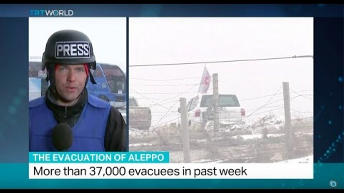 The Evacuation of Aleppo: Last Aleppo civilians await evacuation