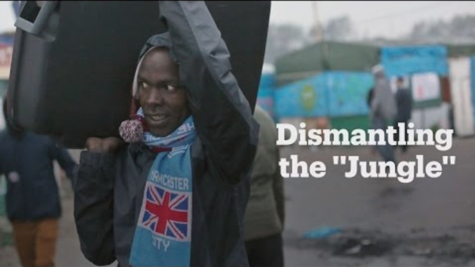 Some migrants are not happy with the demolition of their camp in Calais