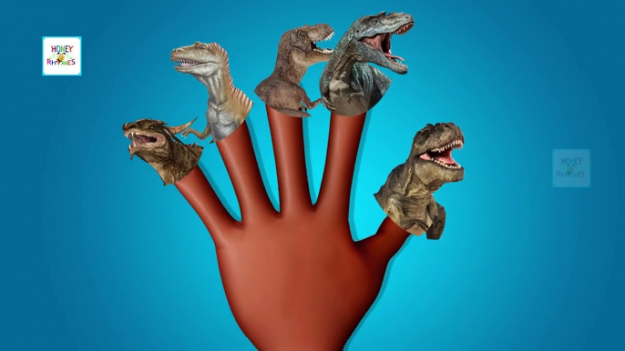 Dinosaur Cartoon 3D Finger Family Nursery Rhyme | Daddy Finger Dinosaurs Finger Family Rhymes