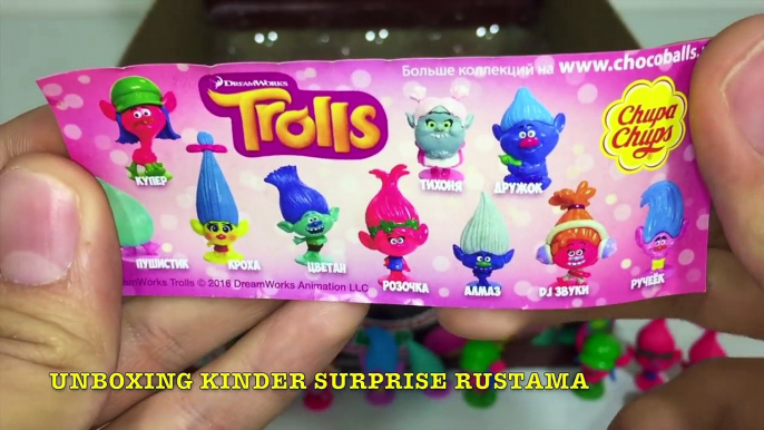 Открываем Сюрпризы Чупа Чупс Тролли Unboxing Surprise Eggs New Chupa Chups Trolls