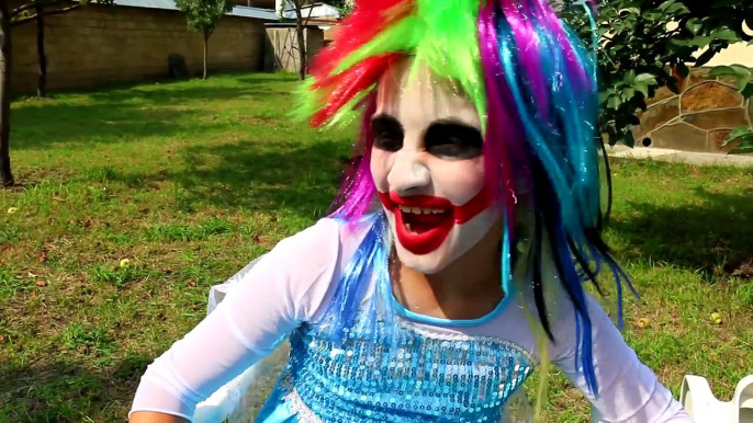 Frozen Elsa Becomes A Joker Girl! - Spiderman vs Joker vs Maleficent w/ baby - Fun Superhero