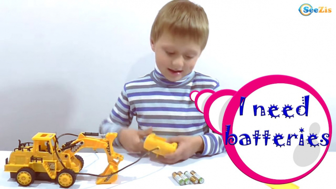 Excavator. Video for kids – unboxing toys trucks. Construction Vehicles. Cars Toys Review Episode 8