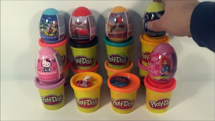 Surprise Eggs Spiderman Mickey Mouse Mini Mouse Disney Pixar Cars 2 Planes Pokémon Winx Hello Kitty