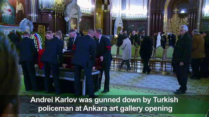 Russia bids farewell to slain Turkey envoy