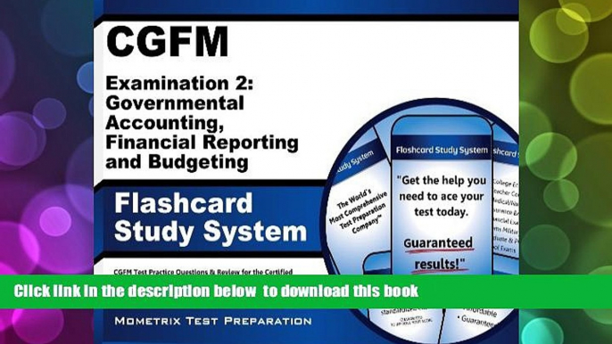 Download [PDF]  CGFM Examination 2: Governmental Accounting, Financial Reporting and Budgeting