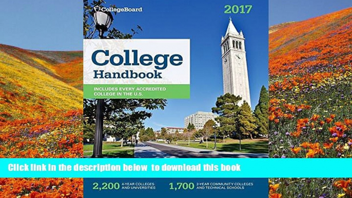 PDF  College Handbook 2017 (College Board College Handbook) The College Board Pre Order