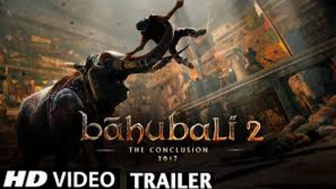 bahubali 2  trailer leaked video