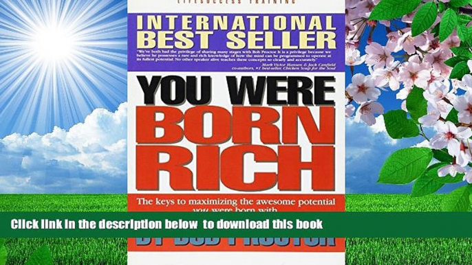 Audiobook  You Were Born Rich:  Now You Can Discover and Develop Those Riches Bob Proctor Trial