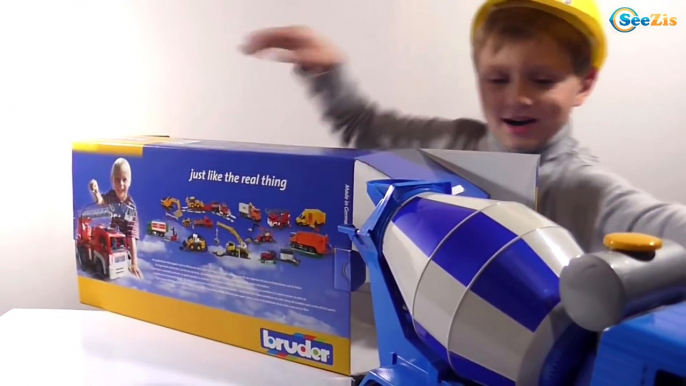 Bruder Concrete Mixer! Video for kids - unboxing toys trucks. Cars Toys Review Episode 3