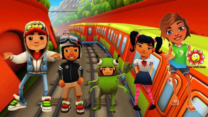 Finger Family Rhymes Subway Surfers Cheats Cartoons for Children | Finger Family Nursery Rhymes