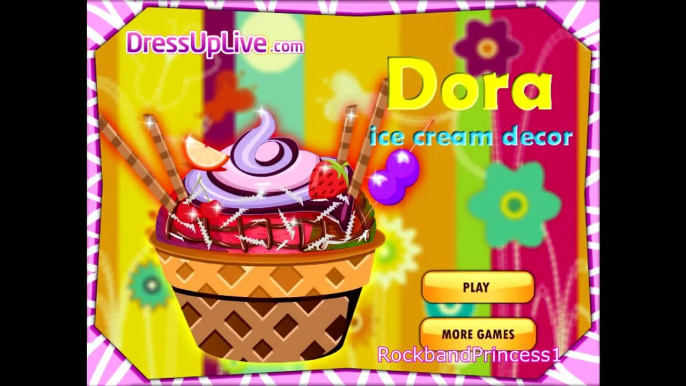 Dora Online Games To Play Free Dora Cooking Games Dora Decorates Ice Cream Game