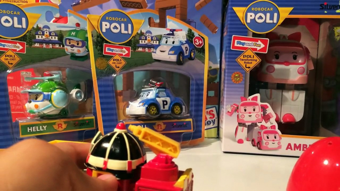 Киндеры с Игрушками Робокар Поли обзор на русском языке.Unboxing Kinder Eggs Roboсar Poli Toys