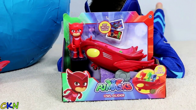 PJ MASKS Super Giant Toys Surprise Egg Opening Fun With Catboy