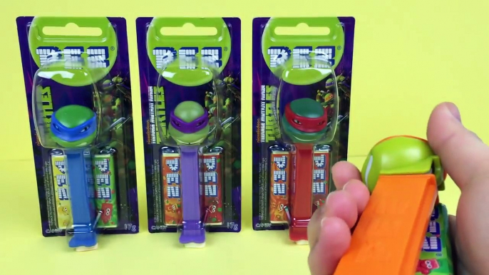 Teenage Mutant Ninja Turtles TMNT Pez Dispensers Candy set Leonardo, Donatello, Raphael, Michelangel