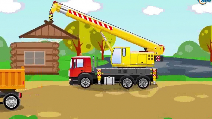 Der Grüner Traktor und der Bagger Die große Autos für Kinder Cartoon für Kinder