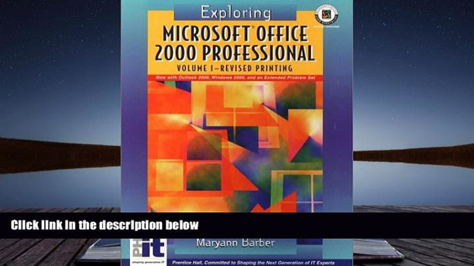 PDF [DOWNLOAD] Exploring Microsoft Office 2000 (Volume I Revised) BOOK ONLINE