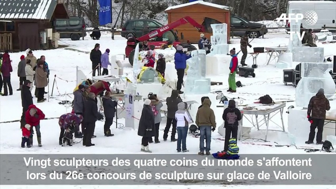 26e édition du concours de sculpture sur glace de Valloire