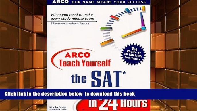 BEST PDF  Arco Teach Yourself the Sat in 24 Hours (Arcos Teach Yourself in 24 Hours Series) READ