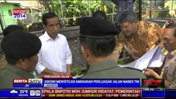 Jokowi Setujui Perluasan Jalan Mabes TNI