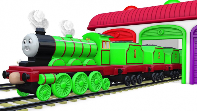 Colors for Children to Learn with Thomas Train Vehicles 3D - Colours for Kids - Learning Videos